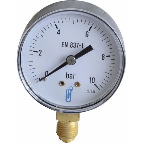 Manometer 0-10 bar, 1/4" AG