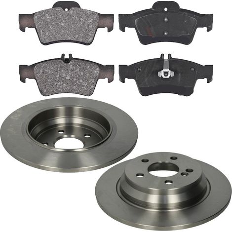 KIT FRENI POSTERIORI compatibile con MERCEDES-BENZ CLASSE S (W221) - DISCHI + PASTIGLIE OEM: P 50 052 / 17838 , 17797 /SOSTITUZIONE DIRETTA/BASSA POLVERE/SILENZIOSO (1/5)