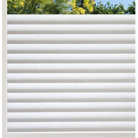 Film Teinté Statique pour Vitrage - Décoratif Bureau et Maison 90x200 cm, Noir Fumé - (1/4)