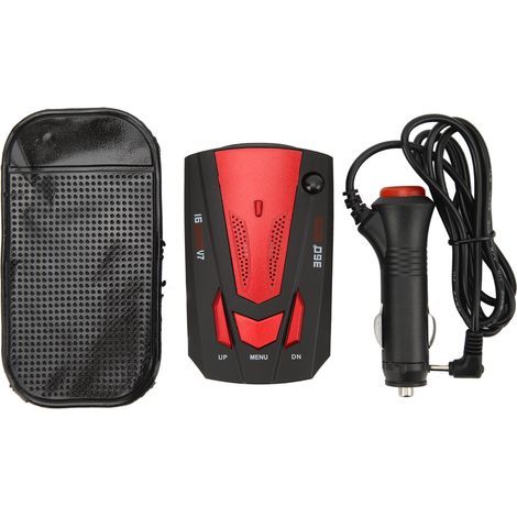 Car Radar Detector 360 Degree Protection Speed Alarm 16-Band Electronic Speed Tester Red (1/5)