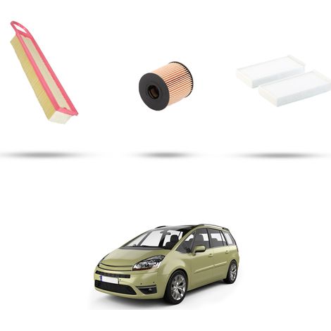 Kit tagliando 3 filtri compatibile con Citroen C4 Picasso 1.6 16v vti 88kw dal 2008 (1/5)