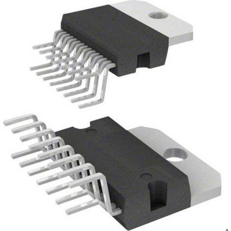 CI linéaire - Amplificateur audio STMicroelectronics STA540 2 canaux (stéréo) ou 4 canaux (Quad) Classe AB Multiwatt-15 (1/2)