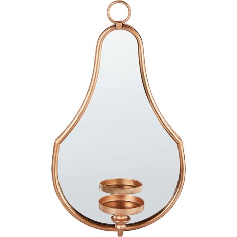 Wandkerzenhalter BAZARNES Metall 45 cm Gold (1/5)