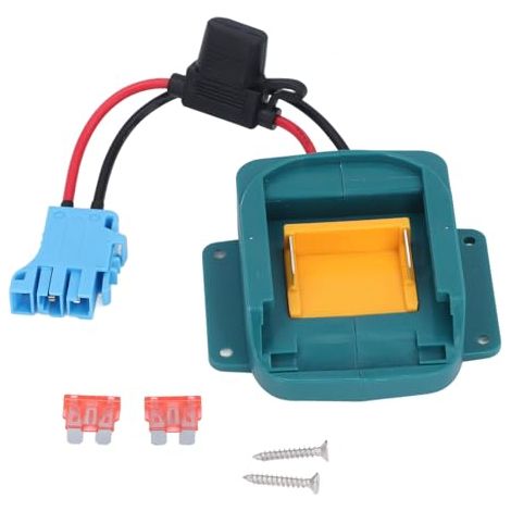 Adaptateur de Batterie Kit de Conversion de Batterie pour Roues électriques 18 V avec Connecteur de Faisceau de Câbles Porte-fusible pour BL1850 BL1860 Jouet D'équitation pour (1/5)