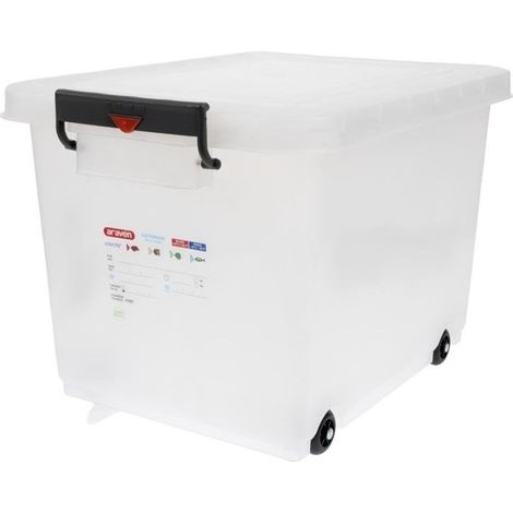 Conteneur alimentaire mobile avec couvercle 50 L - Araven (1/5)