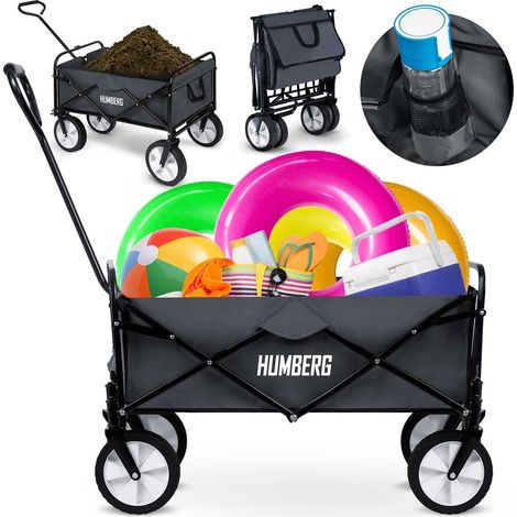 Carro de jardín b2x hm-511 plegable capacidad 80 litros (1/3)