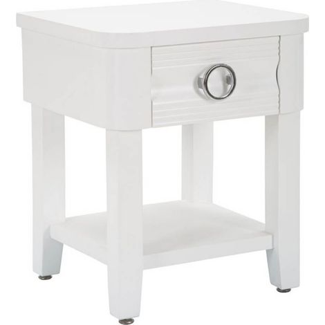 Comodino con cassetto e ripiano in legno Shine (1/5)