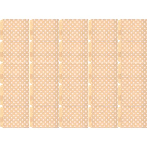 Lot de 25 sachets alimentaires pliables en papier kraft pour emballage de bonbons, noix, biscuits et autres en-cas. Motif à pois ronds.