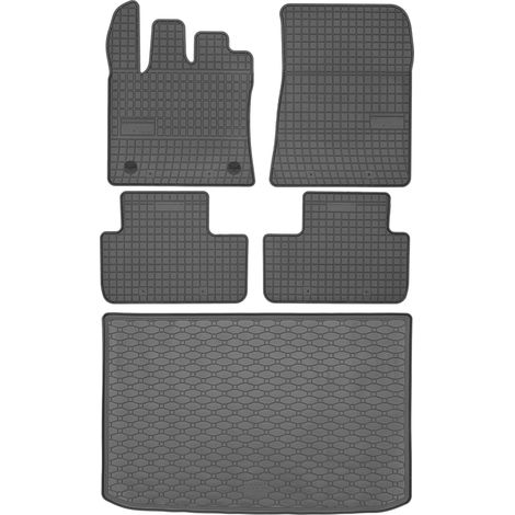Renault Captur II SUV a partir de enero de 2020 SET - Alfombrillas de goma para coche + alfombrilla para maletero (1/5)