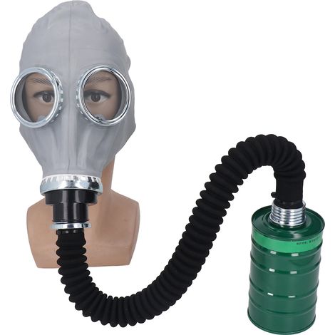 Masque facial gaz filtration charbon actif caoutchouc souple protection peinture intégral anti-pesticides chimiques (1/5)