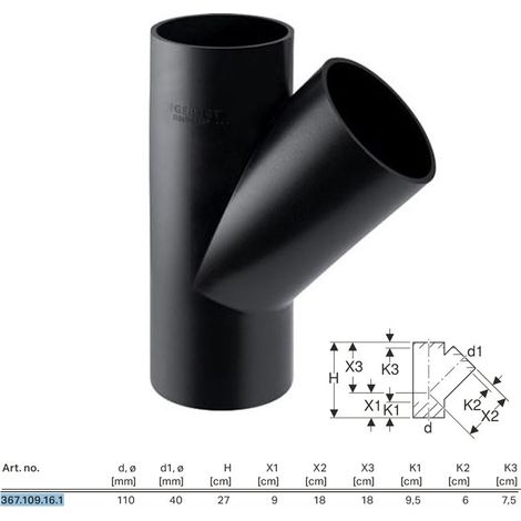 Braga 45 Pe-Hd D.110X40Mm A Saldare Geberit 367.109.16.1