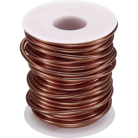 Fil Bonsaï Aluminium Anodisé 3mm/9 Gauge Longueur 33ft Cuivre (1/5)