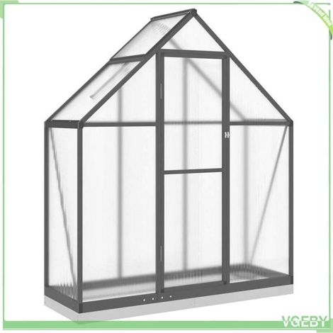 Serre - FAFEICY - 4005821 - 169x58x202 cm - Anthracite & transparent - Aluminium, polycarbonate 4 mm (1/5)