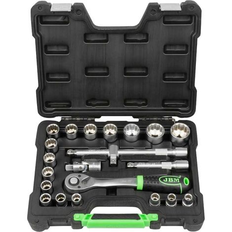Valigetta attrezzi jbm tool case with sockets 12 punti anticorrosione