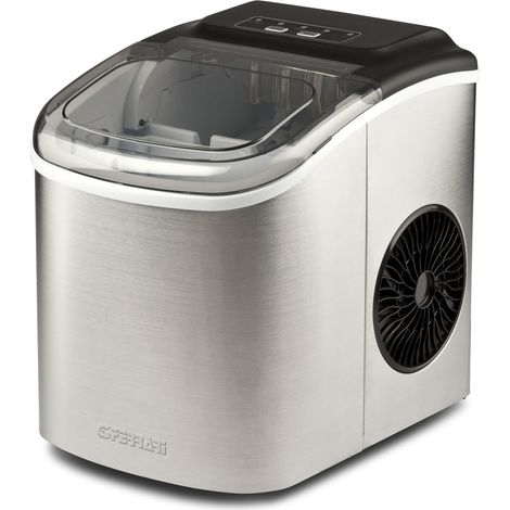 G3 Ferrari ARTIKO Tragbarer Eiswürfelbereiter 12 kg/24h Schwarz, Edelstahl