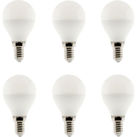 Lot de 6 Ampoules LED Sphérique 5W E14 400lm 6500K