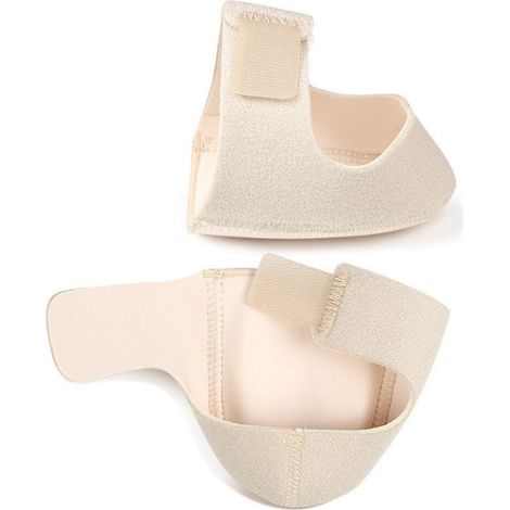 1 paire de protège-talons respirants, coussinets réglables pour talon, soutien anti-épine calcanéenne, couleur chair, taille S (36-40) (1/5)