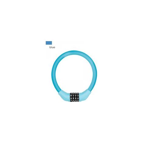 Câble antivol bleu pour vélo, avec code, mini anneau Portable, équipement de cyclisme (1/5)