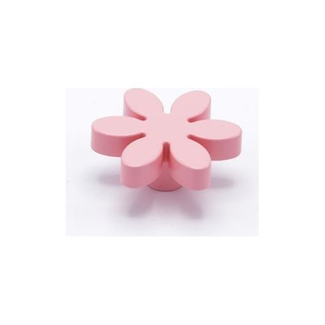 Pomello per mobile Fiore Bimbi colore Rosa Diametro 56 mm