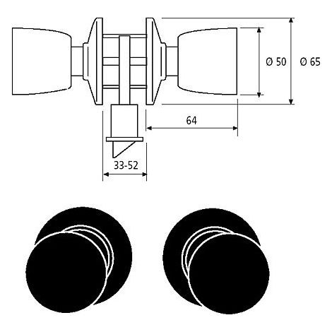 POMO OTTONE OPACO PASSAGGIO