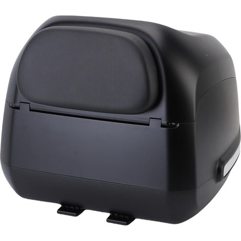 Support de Stockage Verrouillable pour Scooters Supérieurs Arrière, Vintage, étanche à l'eau, 35l (Black) (1/4)