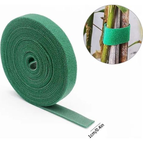 Ficelle pour plantes de jardin, attaches en nylon, bandages pour plantes, accessoires de jardin, sangles en bambou avec boucle velcro, supports réutilisables (1/5)