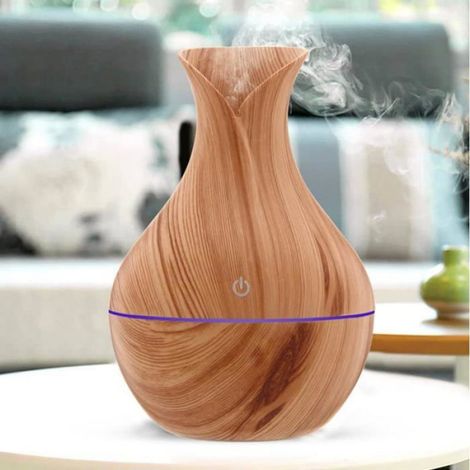 Diffuseur d'arômes à ultrasons, humidificateur électrique, aromathérapie pour bureau, salon,diffuseur d'huiles, Bois (1/4)