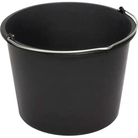 NÖLLE Baueimer Kunststoff Schwarz (1/2)
