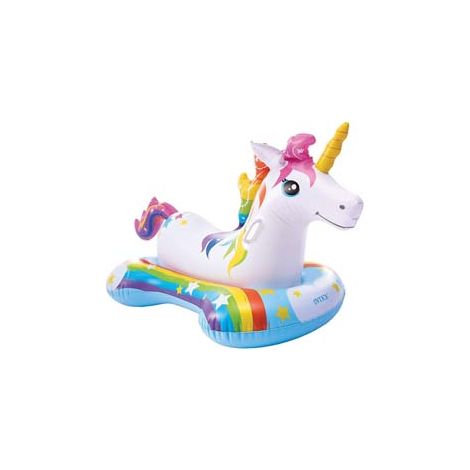 UNICORNO GONFIABILE CAVALCABILE +3 ANNI  cm.163x86h.  peso kg.1,54 (57552)    INTEX