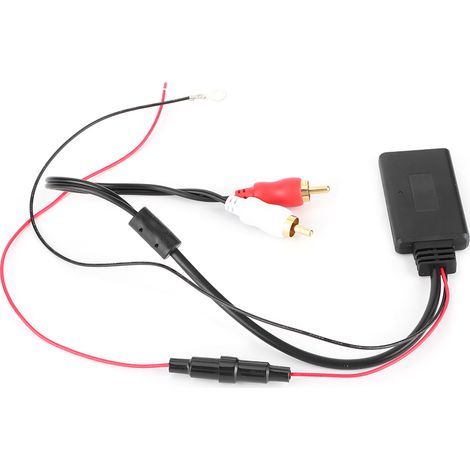 Universal Bluetooth AUX receiver module with 2 RCA Auxin adapters for car audio (1/5)