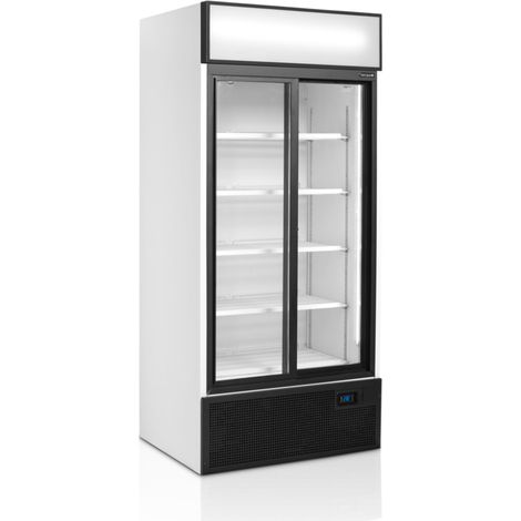 Vitrine réfrigérée 2 portes avec caisson - TEFCOLD (1/4)