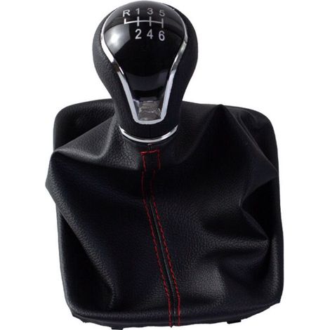 Pommeau de levier de vitesses pour SEAT Leon. Accessoire intérieur de remplacement. Kit Redline 5 vitesses (une pièce). (1/4)