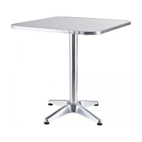 Table de jardin en aluminium 60x60x70 cm – Pieds réglables – Résistante aux intempéries – Pour usage extérieur professionnel – Lifeingarden (1/2)