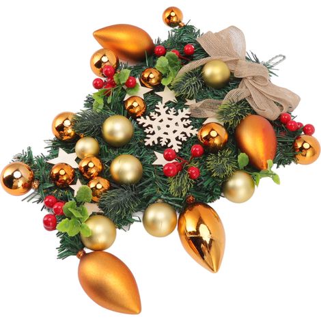 Weihnachtskranz, handgefertigt, exquisit, wiederverwendbar, Anhänger für Türen, Kamine und Fenster. (1/5)