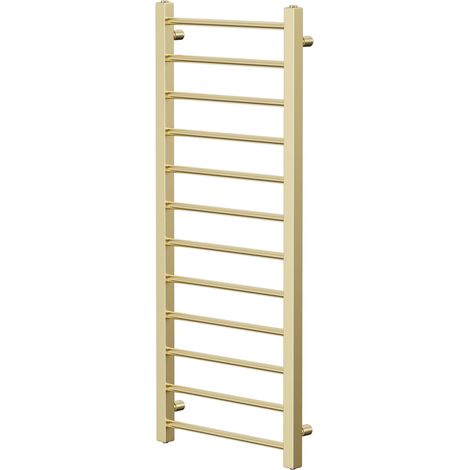 Wholesale Domestic Colore Cohen Brushed Brass 1200mm x 500mm Straight Heated Towel Rail (1/5)