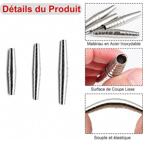 60mm Pull Springs with Hooks, Stainless Steel Tension Spring, Extension Springs Outer Diameter 15mm, Wire Diameter 2.2mm, Force 12kg (1/4)