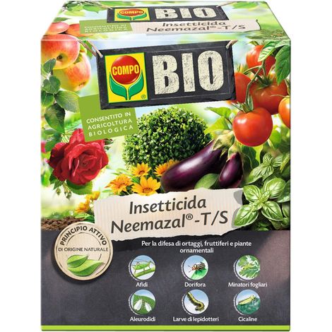Insetticida neemazal bio biologico afidi aficida dorifera minatori 30 ml orto e fiori
