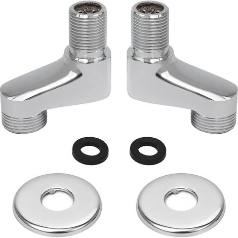 2 Pièces Raccord Excentré Mitigeur de Douche avec Cache Décoratif (1/5)