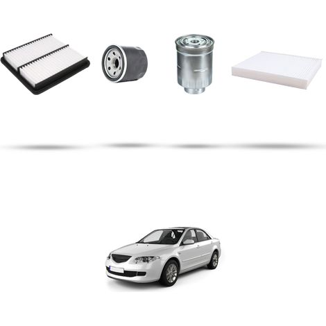 Kit tagliando 4 filtri compatibile con Mazda 6 (GH) 2.0 CD 103kw dal 2008 (1/5)