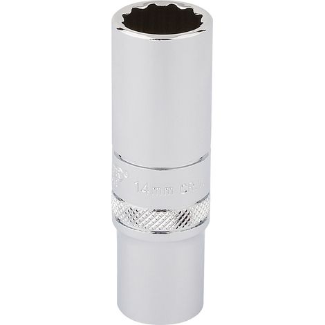 Draper 3/8" Square Drive Hi-Torq 12-Point Deep Socket (14mm) - Model 32955 (1/5)