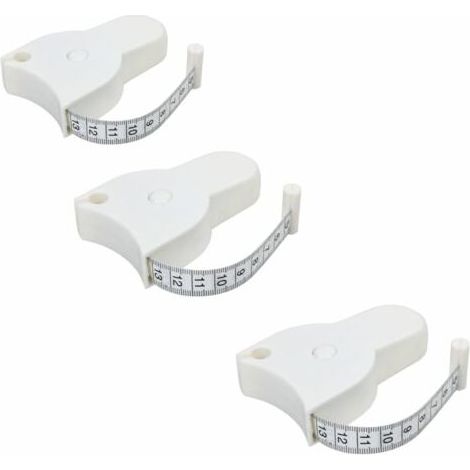 Mètre ruban pour mesurer la taille, aide à la perte de poids et aux régimes, blanc, 150 cm