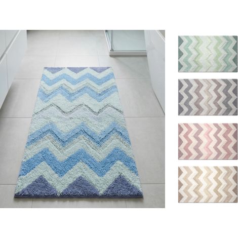 Tappeto Casa Bagno Cotone Spugna Morbida Antiscivolo Tono Su Tono Corner, misura50x80coloreCarbone
