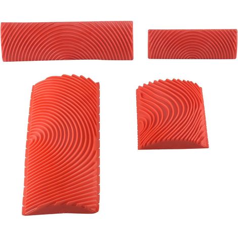 4PCS Wood Graining Tool Set Wood Graining Wall Paint for Wall DIY-- (1/5)