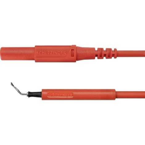 Schützinger Cavo adattatore Spina 4 mm Sonda 50.00 cm Rosso 1 pz. (1/2)