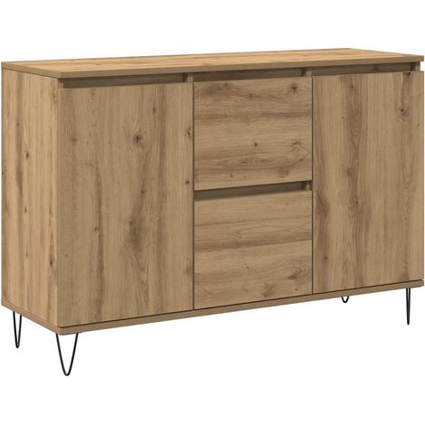vidaXL Credenza Rovere Artigianale 104x35x70 cm in Legno Multistrato (1/5)