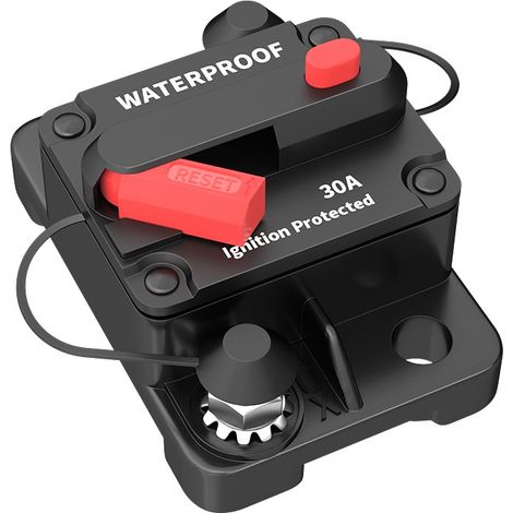 Disyuntor impermeable de 12 V y 30 A (1/2)