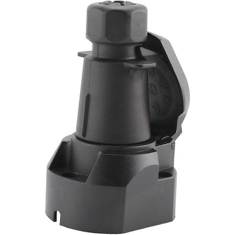 Adaptateur de prise et de connecteur de barre de remorquage européen à 7 broches pour voiture, camping-car, camion, bateau, caravane, etc. (1/5)