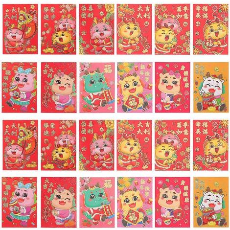 36 Glücksbringerbeutel für das Frühlingsfest, rote Beutel für das neue Jahr – 11,5 x 8 cm (1/4)