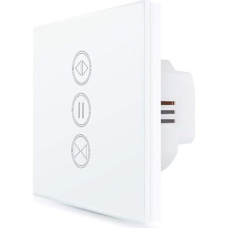 2x Interruptor de persiana enrollable conectado, apertura ajustable, interruptor de cortina de persianas WiFi, compatible con Alexa Google Home para control de voz, temporizador inteligente de motor d (1/4)