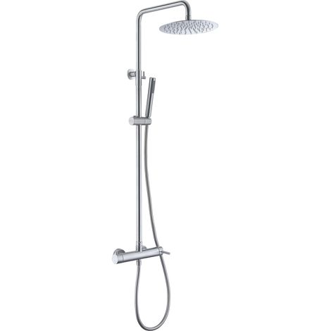 IMEX - Columna Ducha Exterior en Acero Inox. S.316 Serie Moscú Acero Inox. S.316